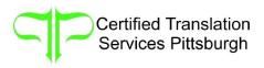 Certified Translation Services Pittsburgh - Logo
