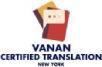 Vanan Certified Translation New York - Logo