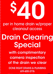 Done Right Drains And Plumbing